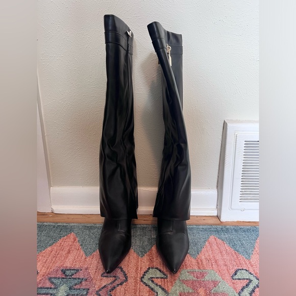 Fold Over Wedge Boot with Lock - Picture 2 of 5